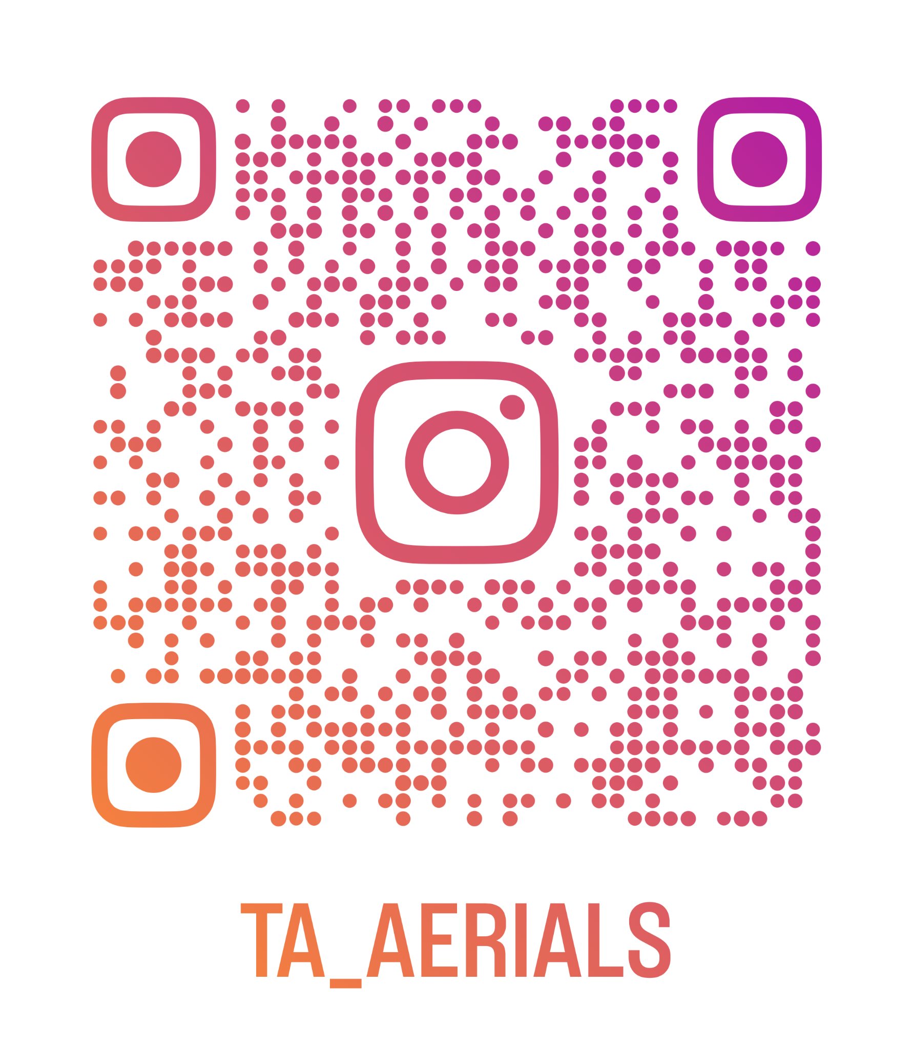 Instagram QR code for TA Aerials